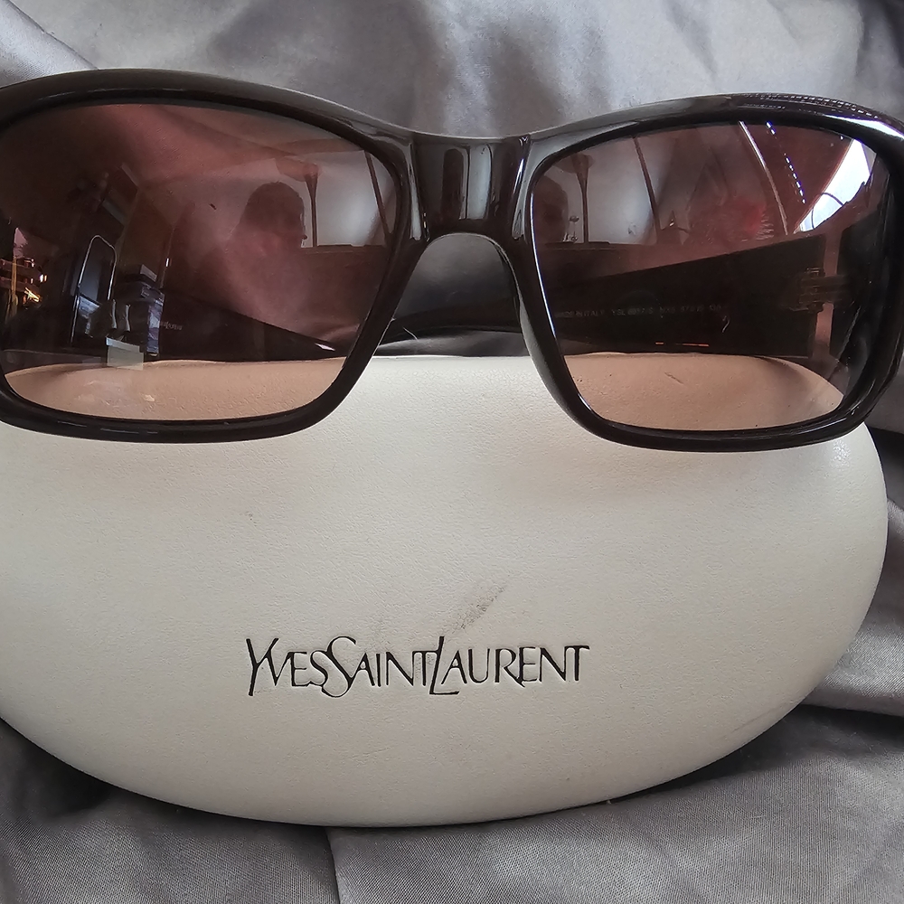 Yves Saint Laurent Dark Brown Sunglasses